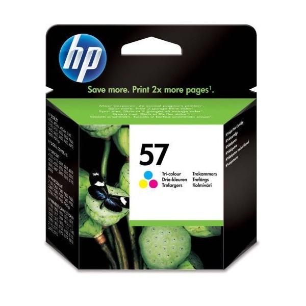 TINTEIRO HP 57 SMALL TRICOLOR ORIGINAL