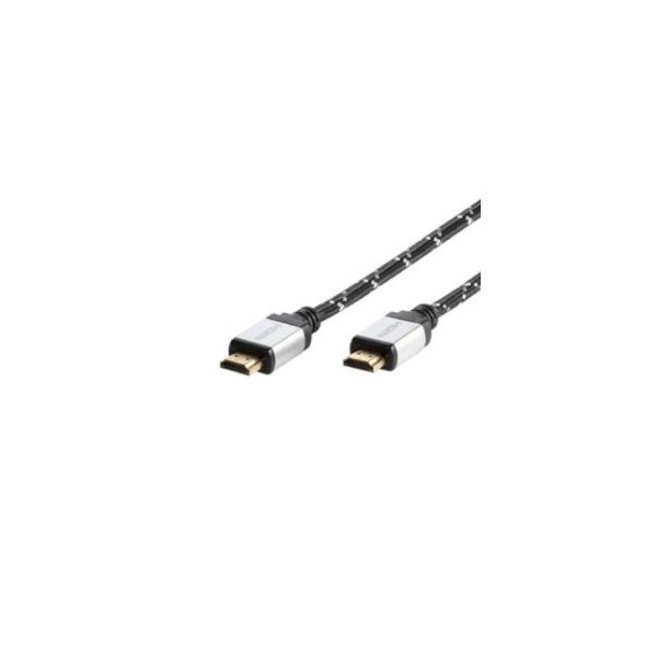CABO HDMI VIVANCO MACHO/MACHO PONTEIRAS DOURADAS 1,3MT CINZA