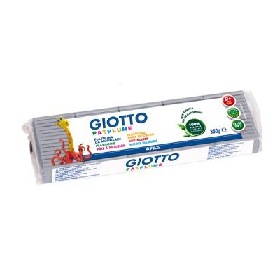 PLASTICINA GIOTTO PATPLUME 350gr.  CINZA