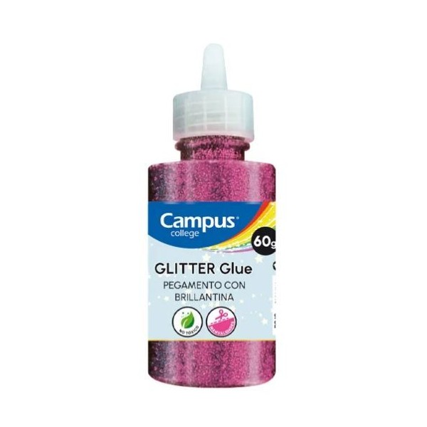 CAIXA C/ 6 COLAS PURPURINA 60gr. ROSA METALICO