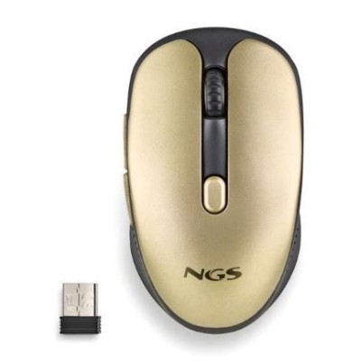 RATO NGS EVO RUST - DOURADO S/ FIO (WIRELESS) - RECARREGAVEL