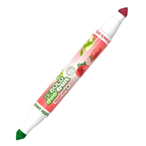 MARCADOR FLUORESCENTE PONTA DUPLA NEWPEN BEBOLD - PERFUMADO MORANGO E MACA