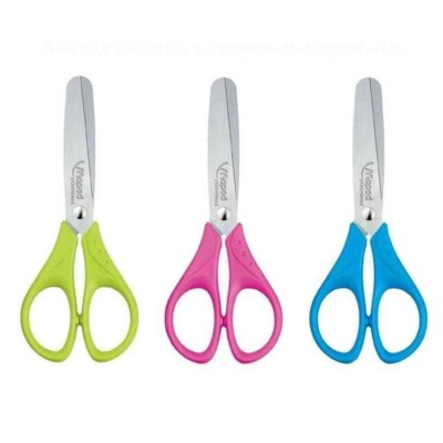 TESOURA  MAPED 13CM PONTAS REDONDAS  - CORES SORTIDAS