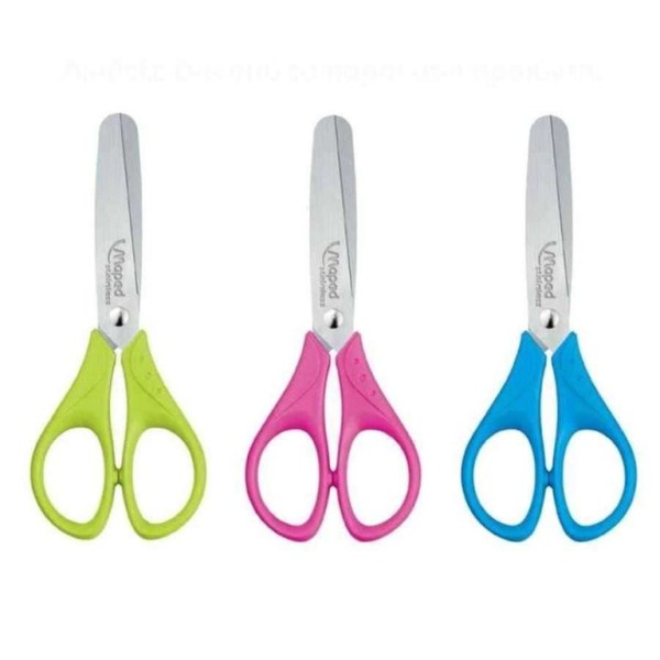 TESOURA  MAPED 13CM PONTAS REDONDAS  - CORES SORTIDAS
