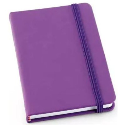 BLOCO NOTAS A6 MEYER LISO 80FL C/ ELASTICO VIOLETA