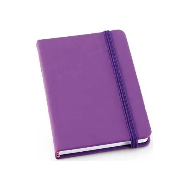 BLOCO NOTAS A6 MEYER LISO 80FL C/ ELASTICO VIOLETA