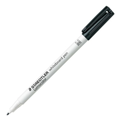 MARCADOR QUADRO BRANCO STAEDTLER LUMOCOLOR  1.0MM (M) PRETO - BICO FINO