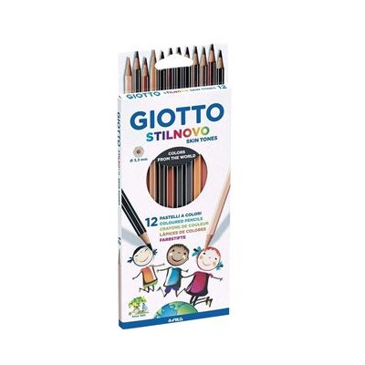 LAPIS DE CORES GIOTTO STILNOVO SKIN TONES (COR PELE) 18cm 12CORES