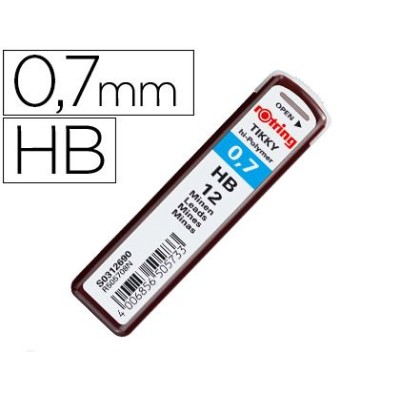 MINAS ROTRING 0.7mm "HB" 12unid.