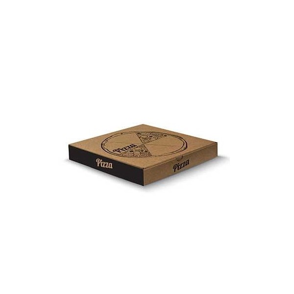 CAIXA PIZZA CARTAO KRAFT 36x36x3.5cm 100unid.