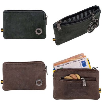PORTA MOEDAS EM PELE LOIS - KENT CORES SORTIDAS