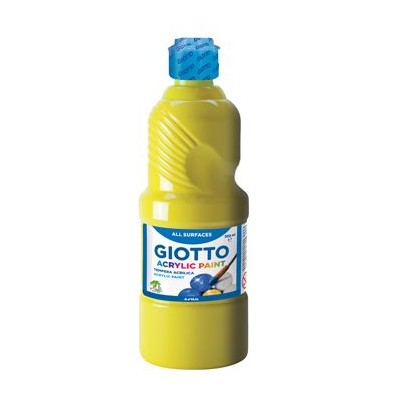 FRASCO TINTA ACRILICA GIOTTO DECOR 500ML AMARELO