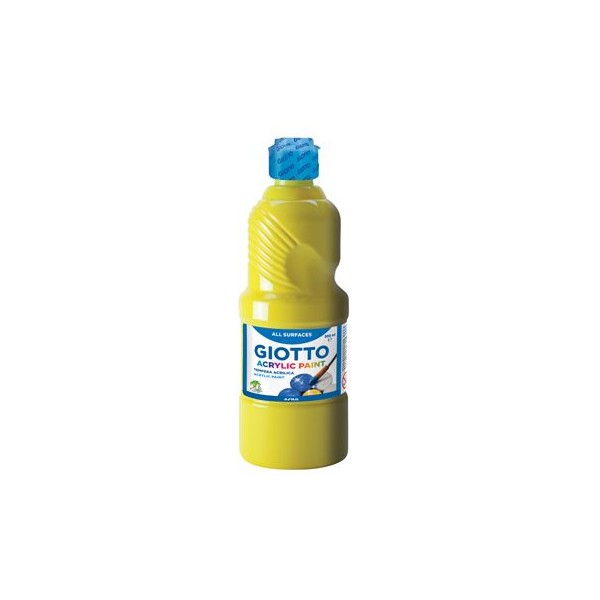 FRASCO TINTA ACRILICA GIOTTO DECOR 500ML AMARELO