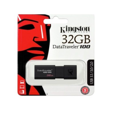 PEN DRIVE USB 3.0 KINGSTON DATATRAVELER 100 G3 32GB