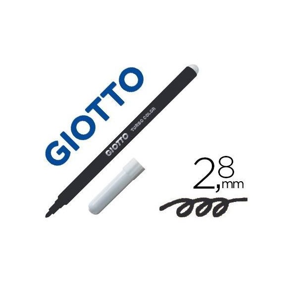 MARCADOR FELTRO COLORIDO GIOTTO TURBO COLOR PRETO