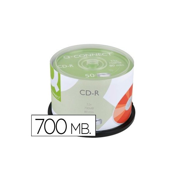 CD-R Q-CONNECT 700MB 52x 80MIN CAKE 50unid.