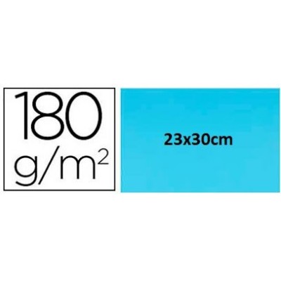CARTOLINA A4+(23x30cm) 180/185gr. AZUL TURQUESA