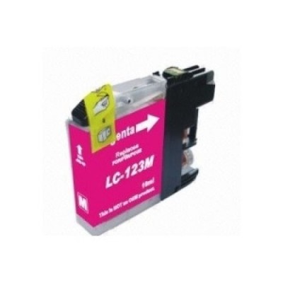 TINTEIRO COMPATIVEL C/ BROTHER LC123 MAGENTA