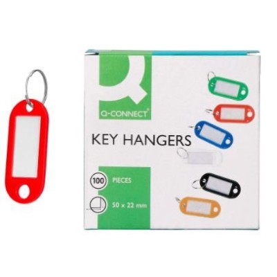 PORTA CHAVES P/ IDENTIFICAÇAO VERMELHO PACK 100unid.