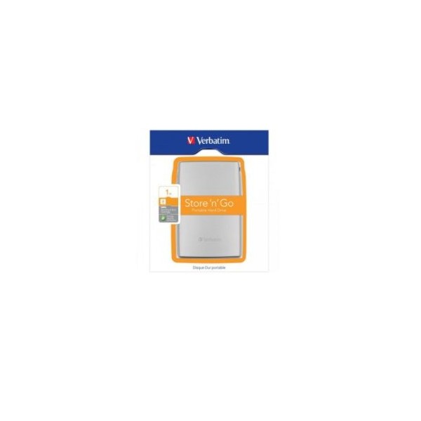 DISCO EXTERNO USB 3.0 VERBATIM STORE N´GO 2.5" 1TB PRATA