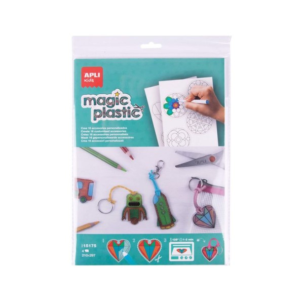BLISTER C/ 4 x FLS PAPEL MAGICO APLI KIDS A4 210x297mm