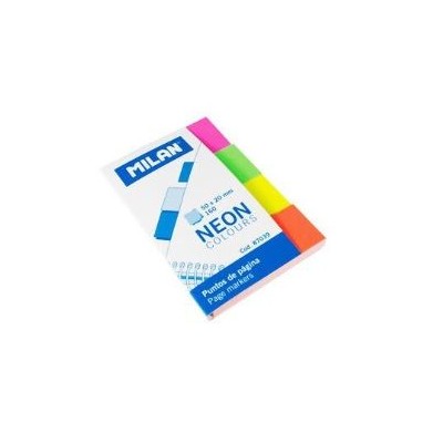 SINALIZADORES PAPEL MILAN  20x50 4xCORES NEON 160FLS