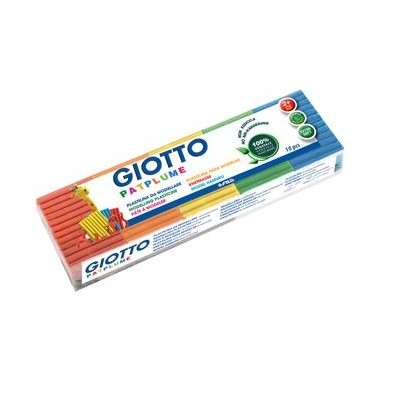 PLASTICINA GIOTTO PATPLUME 10x50gr.CONJUNTO SORTIDO