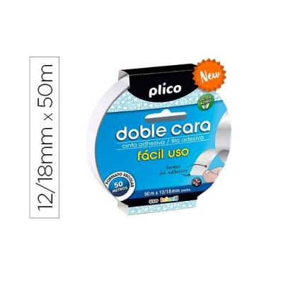 FITA ADESIVA DUPLA FACE PLICO 19MM x 50MT