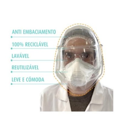 VISEIRA FACIAL PROTETORA  302x213x86 mm (CxLxH) AUTORIZADA P/ ASAE