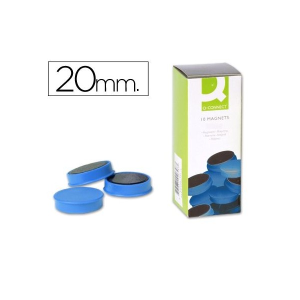 PACK x 10 IMAN SINALIZAÇAO QC 20mm AZUL