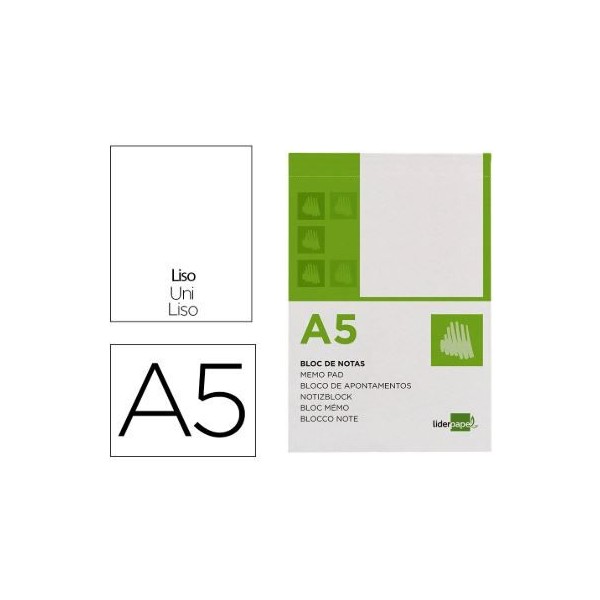 BLOCO APONTAMENTOS A5 60gr. 80FLS LISO