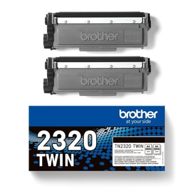 KIT 2x TONER BROTHER TN2320 2.6K ORIGINAL