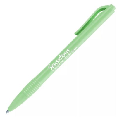 ESFEROGRAFICA RETRATIL NEWPEN SENSATIONS - PERFUMADA  MAÇA - VERDE CLARO