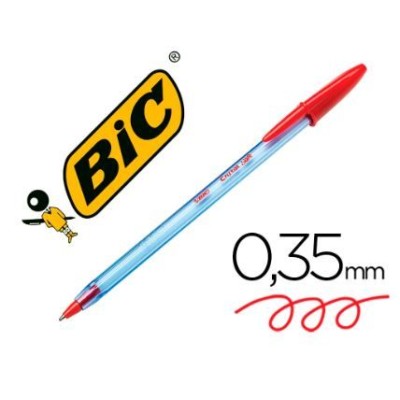 CANETA ESFEROGRAFICA BIC CRISTAL SOFT -  VERMELHA
