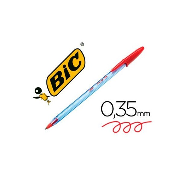 CANETA ESFEROGRAFICA BIC CRISTAL SOFT -  VERMELHA