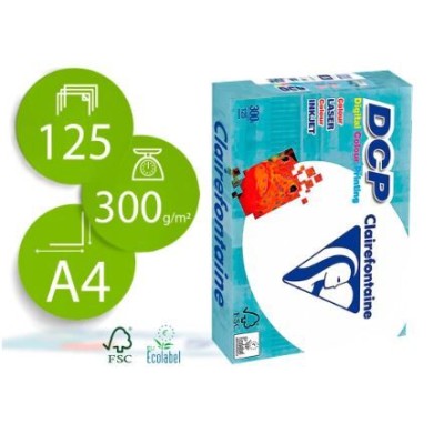 PAPEL CLAIREFONTAINE A4 300gr. 250 FLS