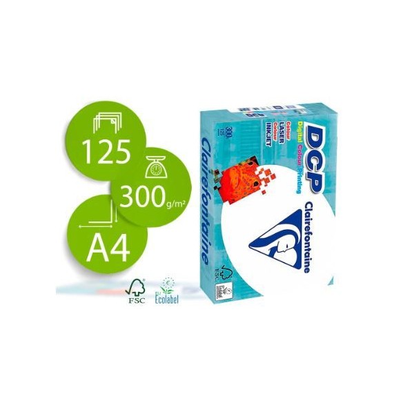 PAPEL CLAIREFONTAINE A4 300gr. 250 FLS