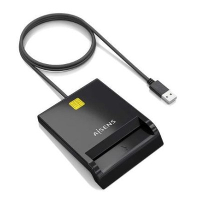 LEITOR CARTAO DNI AISENS C/ FIO USB 2.0