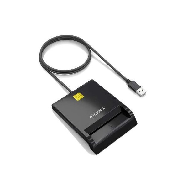 LEITOR CARTAO DNI AISENS C/ FIO USB 2.0