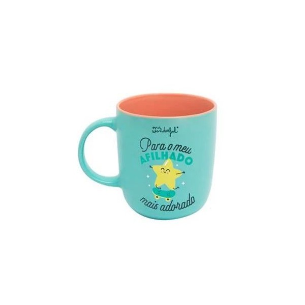 CANECA MR WONDERFUL 320ML -  PARA O MEU AFILHADO MAIS ADORADO