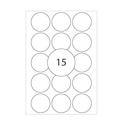 ETIQUETAS HERMA REDONDAS 32mm 480ETIQ. BRANCAS