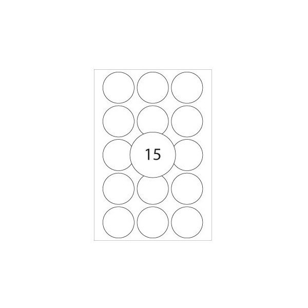 ETIQUETAS HERMA REDONDAS 32mm 480ETIQ. BRANCAS