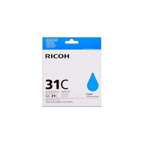 TINTA GEL RICOH TYPE GC-31 CYAN 1K ORIGINAL