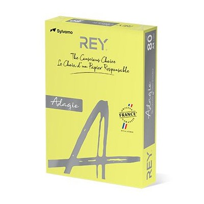 RESMA PAPEL FOTOCOPIA ADAGIO A4 80GR. AMARELO FLUORESCENTE (15)