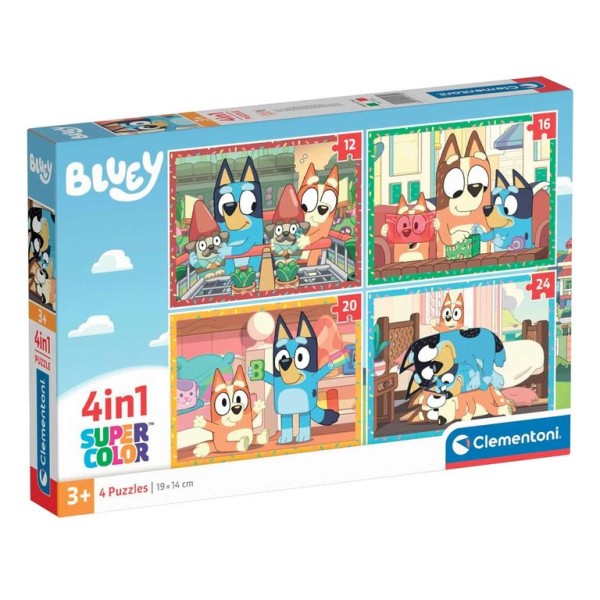 PUZZLE CLEMENTONI 12-16-20-24 PECAS PROGRESSIVO BLUEY