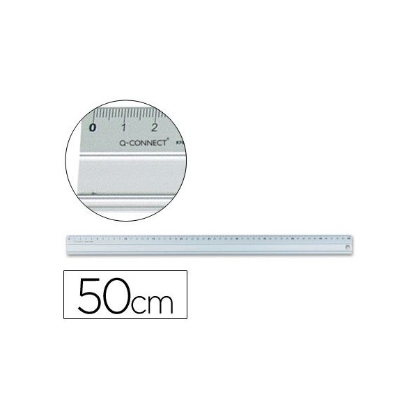 REGUA METALICA ALUMINIO 50CM