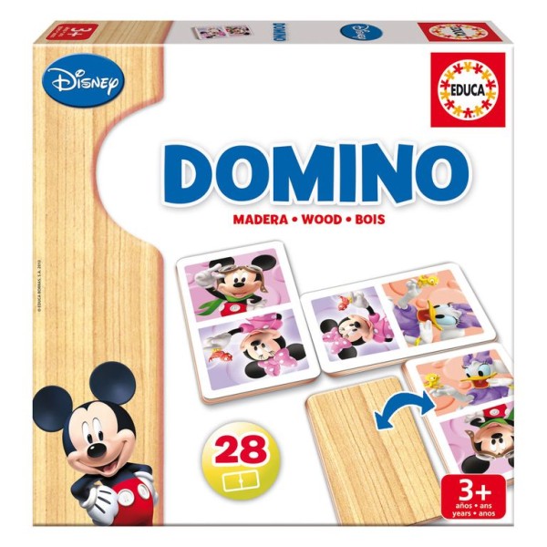 JOGO EDUCA DOMINO MADEIRA MINNIE + MICKEY