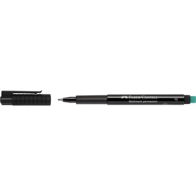MARCADOR ACETATO PERMANENTE FABER-CASTELL 0.6MM F PRETO