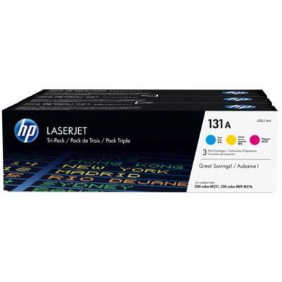 KIT 3 x TONER HP CF211/CF212/CF213 1,8K (3 CORES) 131A ORIGINAL