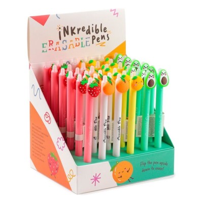 ESFEROGRAFICA APAGAVEL INKREDIBLE C/BORRACHA FRUTOS SORTIDOS